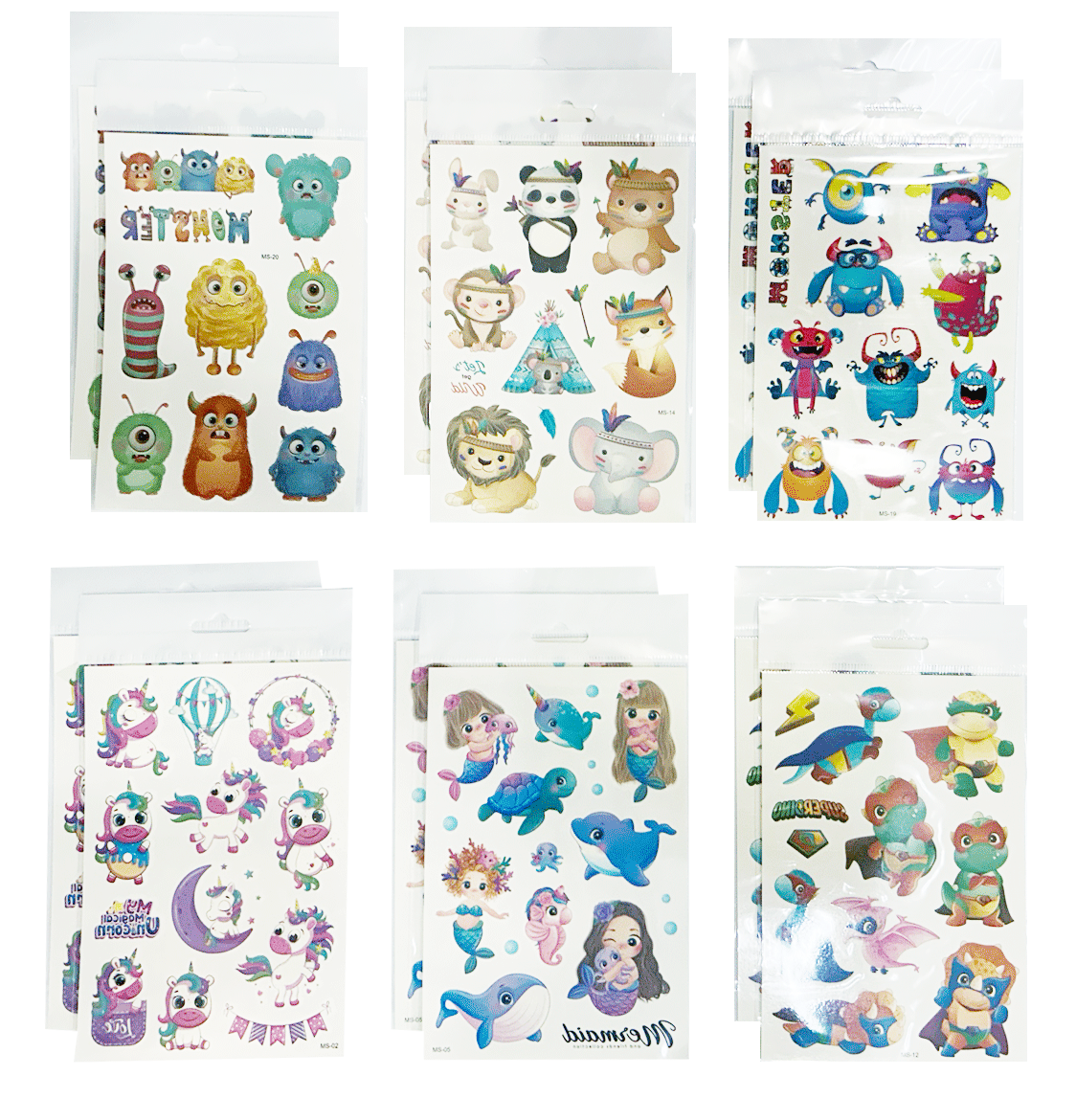 MS-20 Tattoo Sticker 4.3x6.3 inch