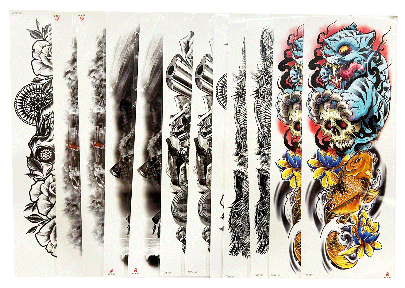 TQB-078 Tattoo Sticker 6.7x18.9 inch
