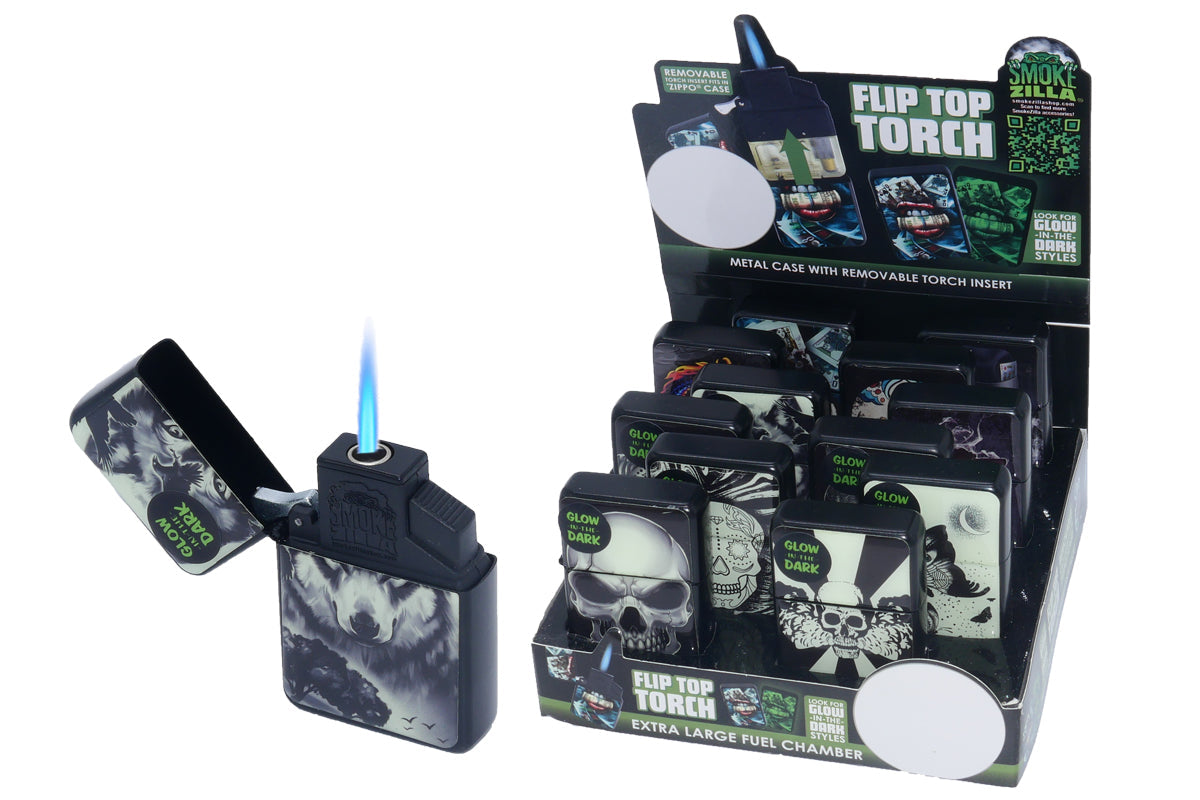 22671 - Flip Top Metal Torch MixB / 26669 - Flip Top Pipe Lighter B