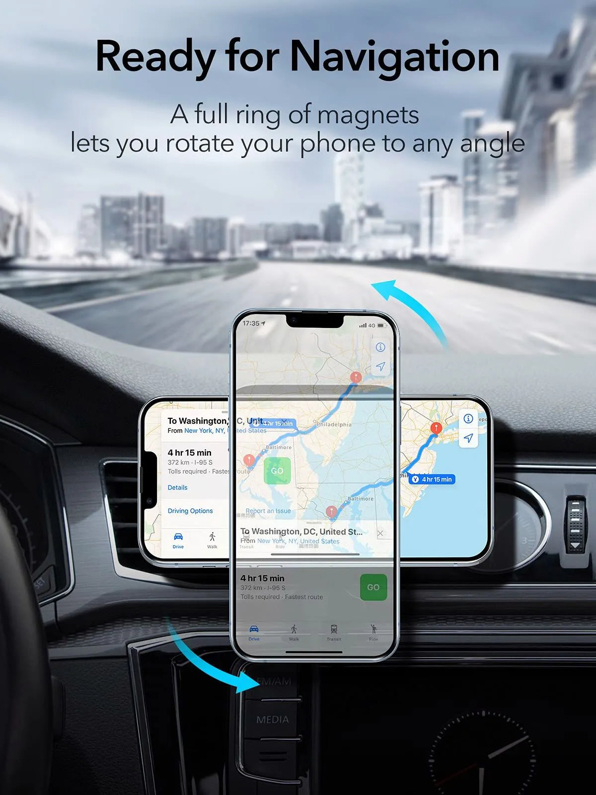 15W Magsafe Wireless Car Charger