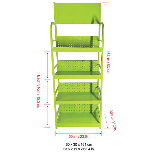 4-Tier Large Green Rack for Multipurpose