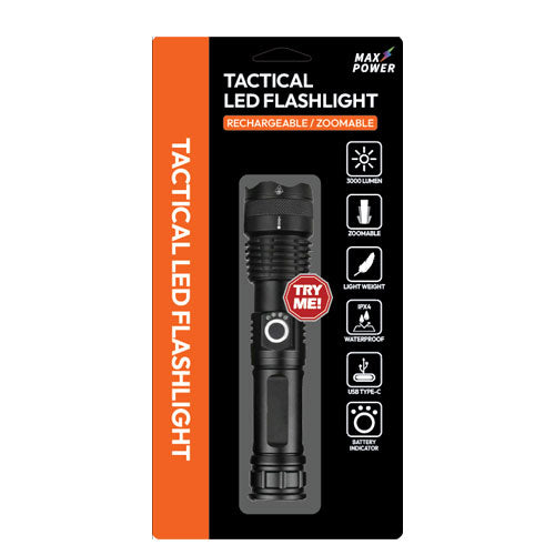 Max Power Tactical LED Flashlight