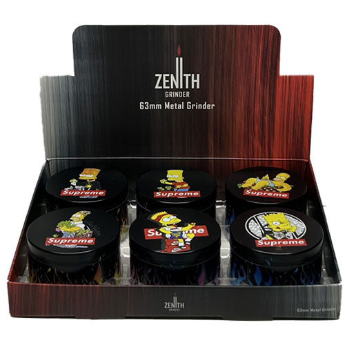 ZENITH 63mm Metal Grinder - Simpsons (ZG-PS004M)