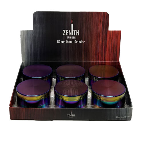 ZENITH 63mm Metal Grinder - Rainbow (ZG-RB005M)