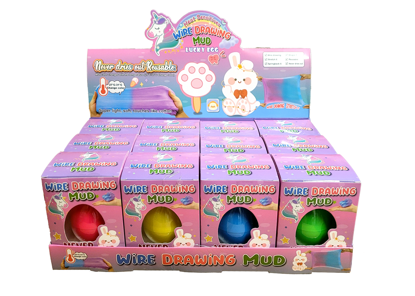 Wire Drawing Mud Putty - Lucky Egg
