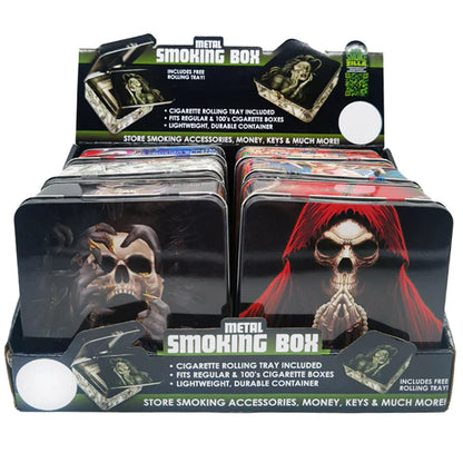 METAL SMOKING BOX 23253
