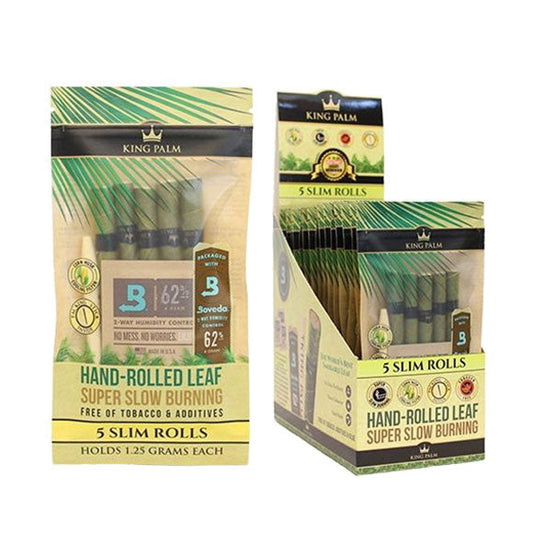 King Palm Wraps -5pk Slim Size w/ Boveda